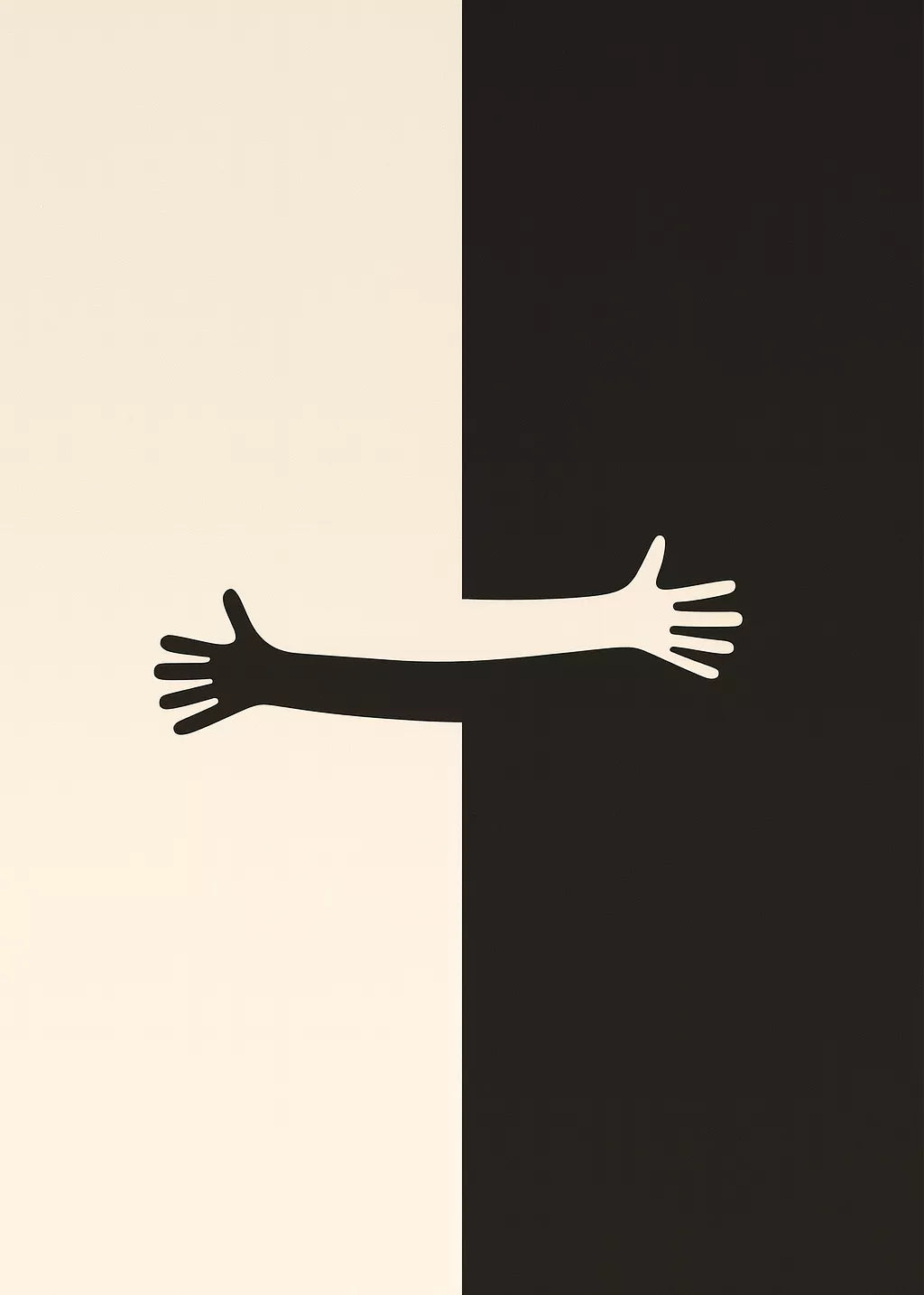 Abrazo socialmente distanciado