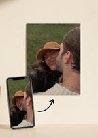 Personalized photo puzzle of a couple, a custom gift made from your own photo